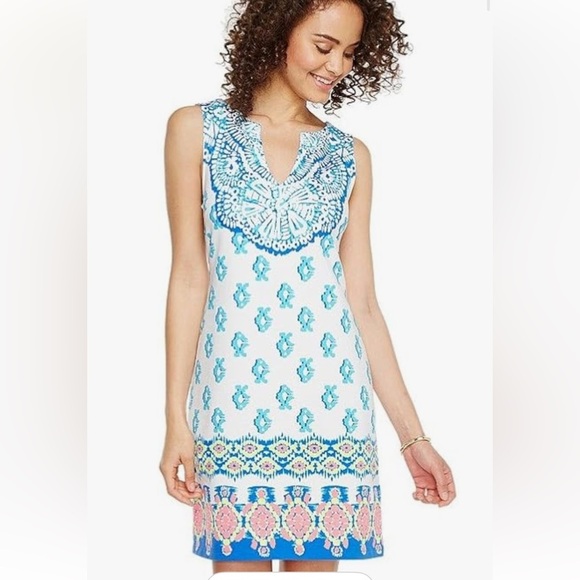Lilly Pulitzer  Harper Engineered Shift Dress Resort Wear Size Medium - Picture 1 of 8